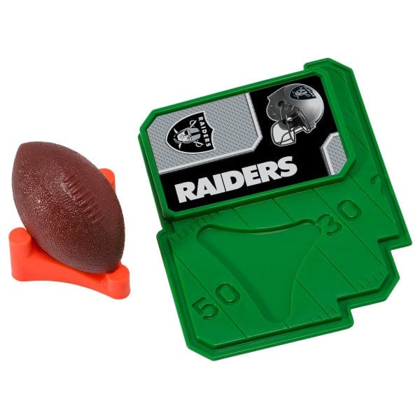 Las Vegas Raiders NFL 12 Pack Plastic Ball Ornament Set