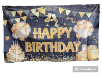 Gifts & Balloons BG HBD Bnr Fabric Balloon by Imported from Instaballoons