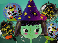 Halloween Witch Bouquet Foil Balloon by Winner Party from Instaballoons