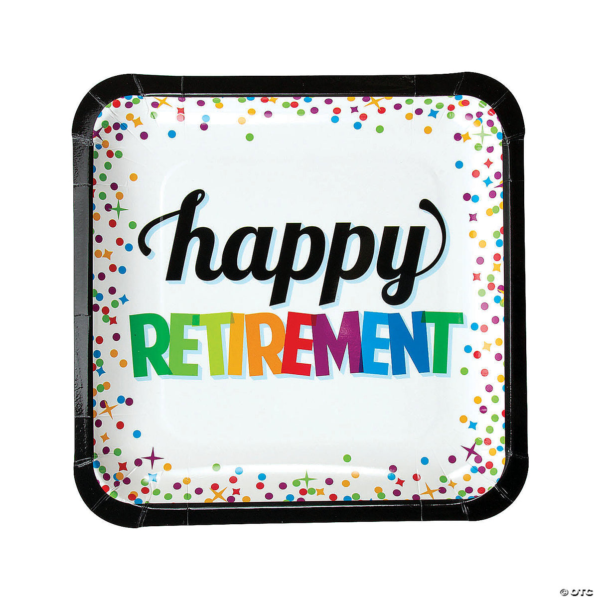 Happy Retirement Paper Plates 9″ (8 count) – instaballoons Wholesale