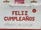 Feliz Cumpleanos Red 16″ Balloon Banner Set