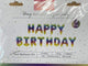 Juego de pancartas con globos arcoíris de 16″ de feliz cumpleaños