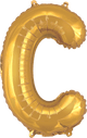 Gold Letter C 16″ Balloon