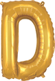 Gold Letter D 16″ Balloon