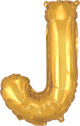 Gold Letter J 16″ Balloon