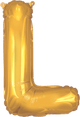 Gold Letter L 16″ Balloon