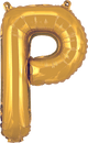 Gold Letter P 16″ Balloon