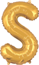 Gold Letter S 16″ Balloon