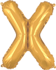 Gold Letter X 16″ Balloon