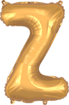 instaballoons Mylar & Foil Gold / Z Gold 16" Small Balloon Letters and Numbers