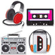 Cassette Player Cutouts (4 count)