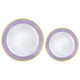 Plastic Plates Lavender (10 Small 10 Large)