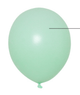 Globos de látex verde mate de 16″ (50 unidades)