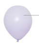 Globos de látex color lavanda mate de 16″ (50 unidades)