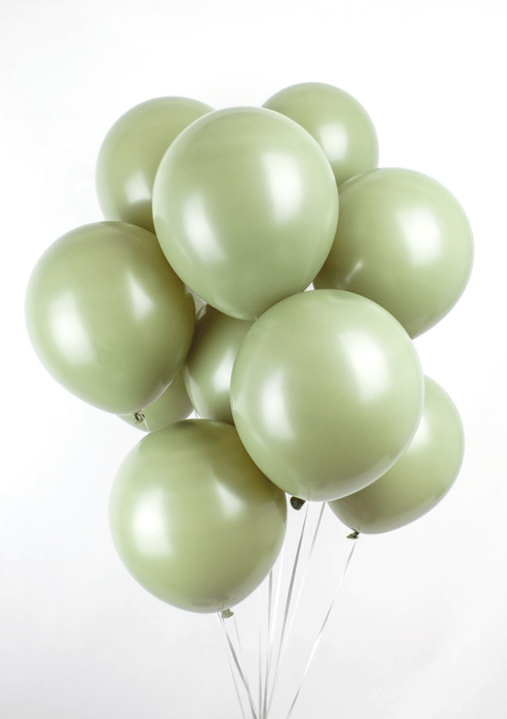 Olive Green 12″ Latex Balloons (100 count) – instaballoons Wholesale