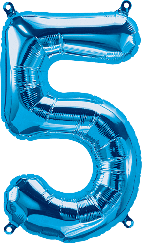 krans Identificeren Auto Blue Number 5 (Five) 16" Balloon – instaballoons Wholesale