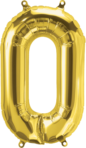 ontsmettingsmiddel Matig Civic Gold Number 0 (Zero) 16" Balloon – instaballoons Wholesale