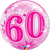 60 Globo Burbuja Rosa Starburst Sparkle 22″