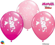 Qualatex Latex Minnie Mouse & Bows Pink 11″ Latex Balloons (25)