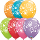 Mix & Match Hearts Festive Assortment 11″ Latex Balloons (50)