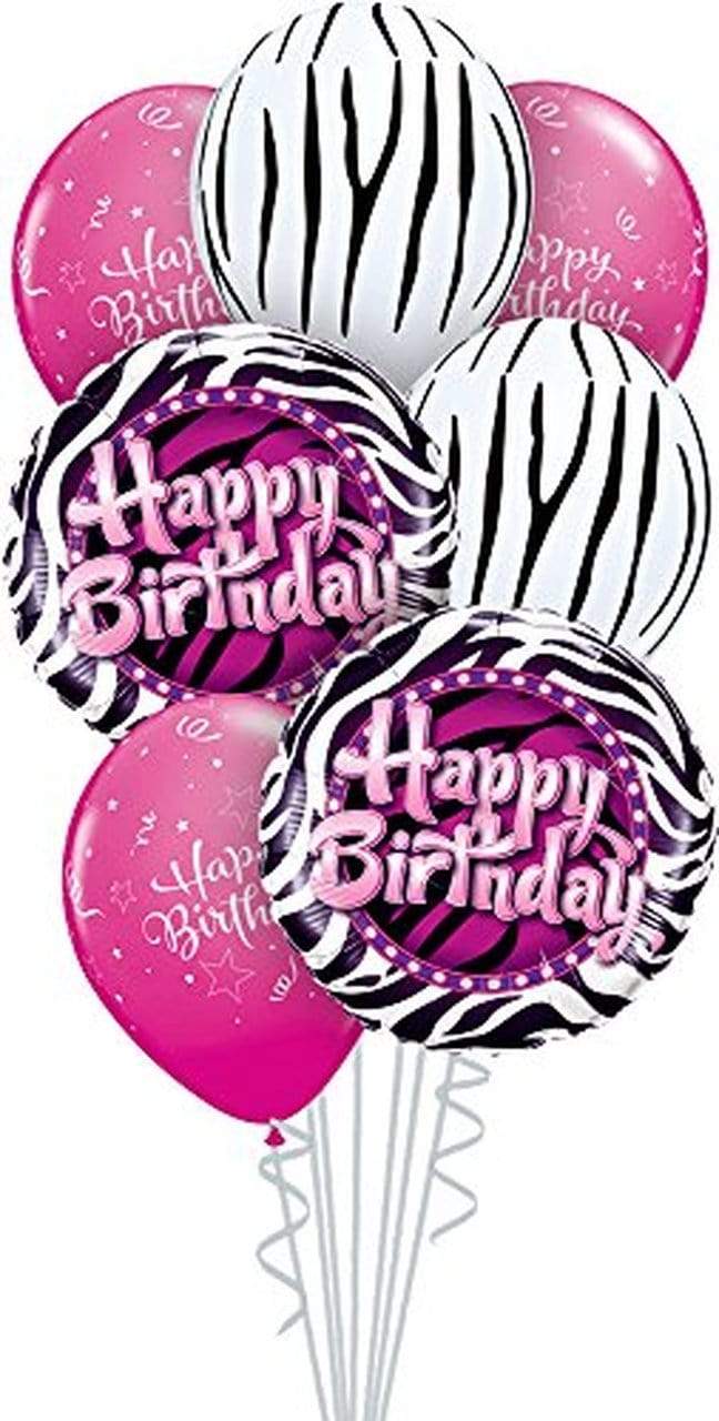 happy birthday zebra print graphics