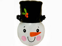 Snowman with Hat 23″ Foil Balloon by Winner Party from Instaballoons