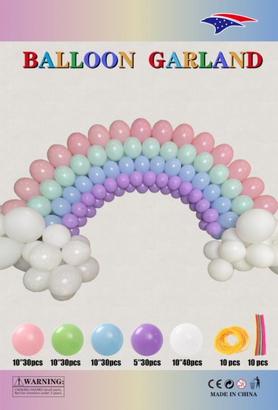 Pastel Rainbow Balloon Garland Kit Rainbow Balloon Arch 