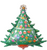 SS Christmas Tree Green 36″ Foil Balloon by Imported from Instaballoons