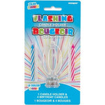 Unique Party Supplies #0 Flashing Candle Holder(5 count)