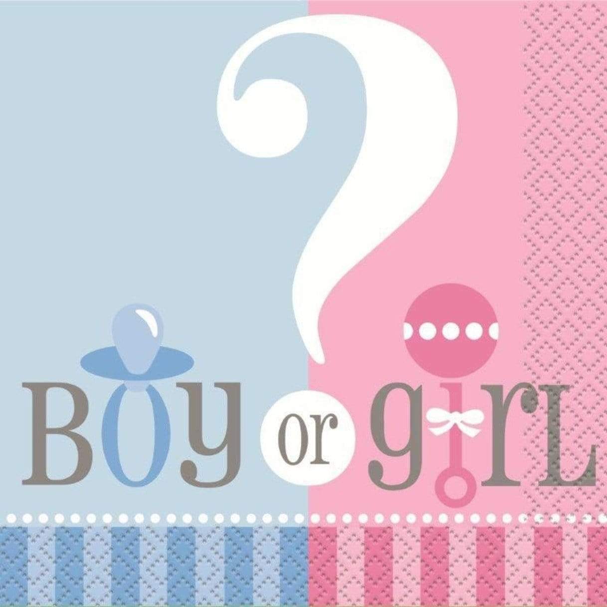 Gender Reveal Beverage Napkins