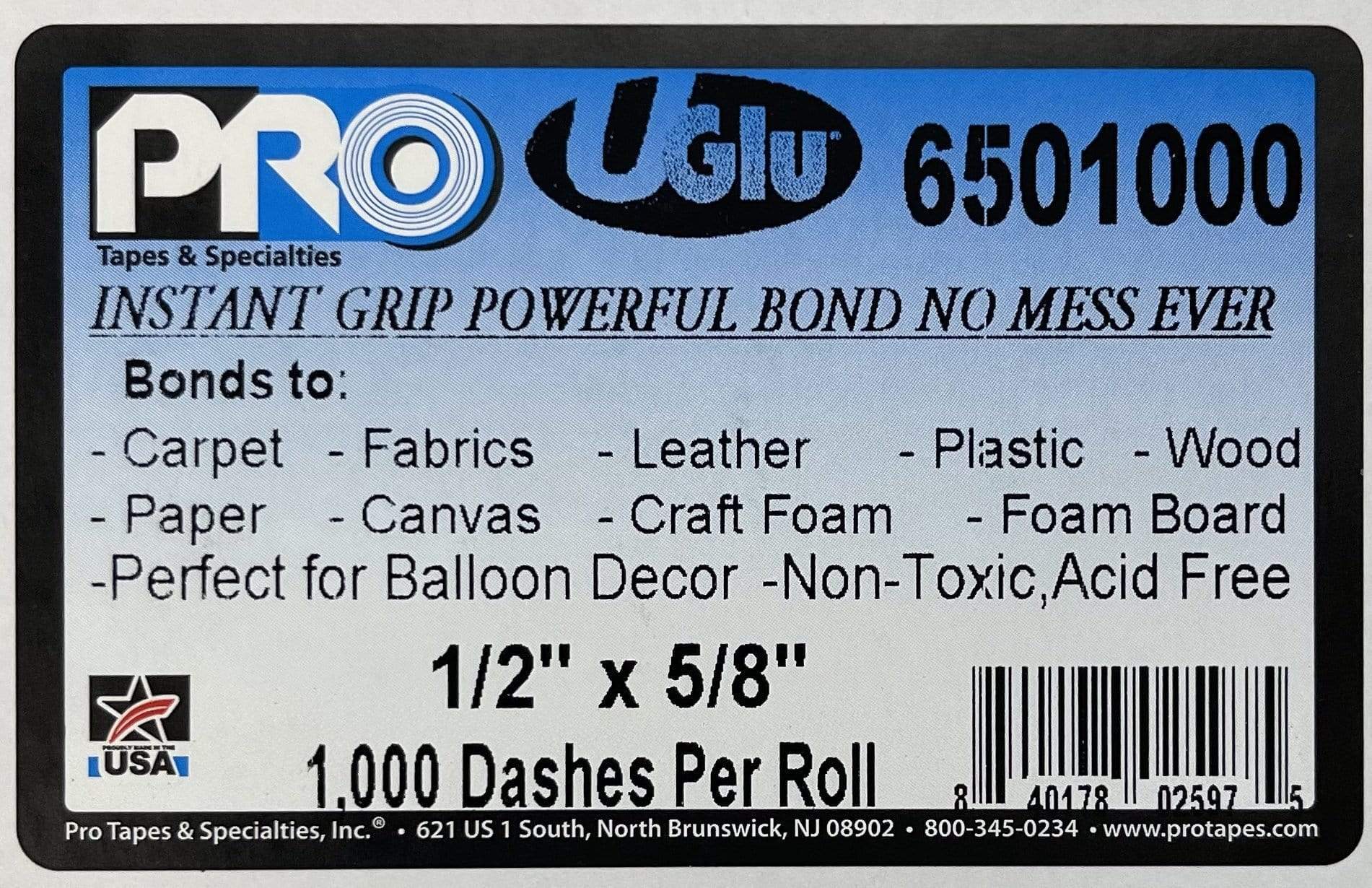 UGLU Adhesive Dash 1,000/Roll