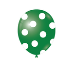 Verde con Lunares Globos de Latex 12″ (8)